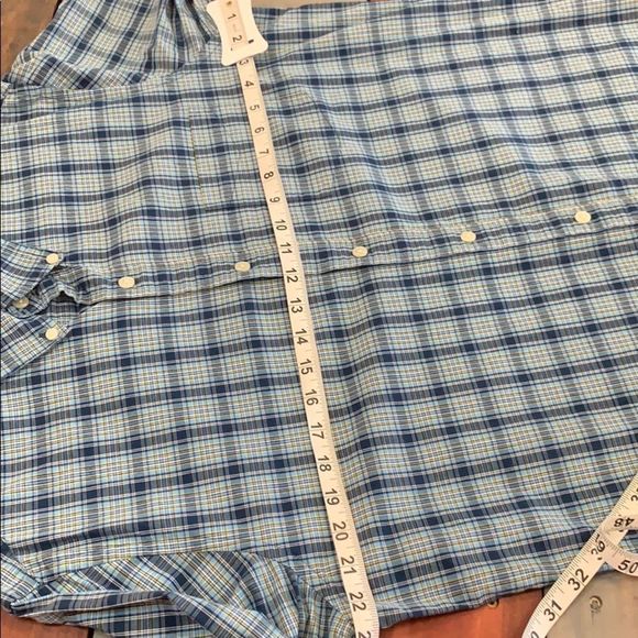 Chaps Blue Button Down Shirt - Picture 5 of 8